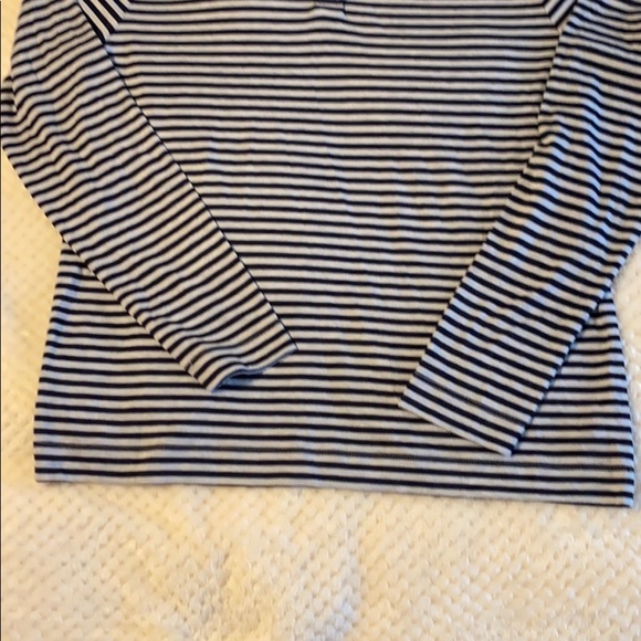 Loft Long Sleeve Shirt with Black and Gray Stipes - Picture 3 of 8